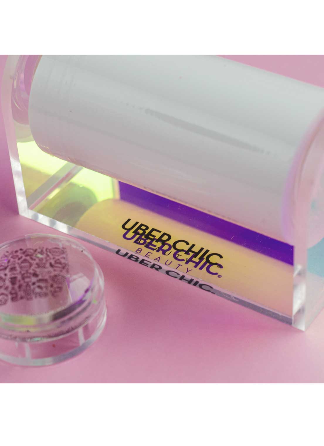 Sticky Roll Iridescent Acrylic Holder - Cordoza Nail Supply