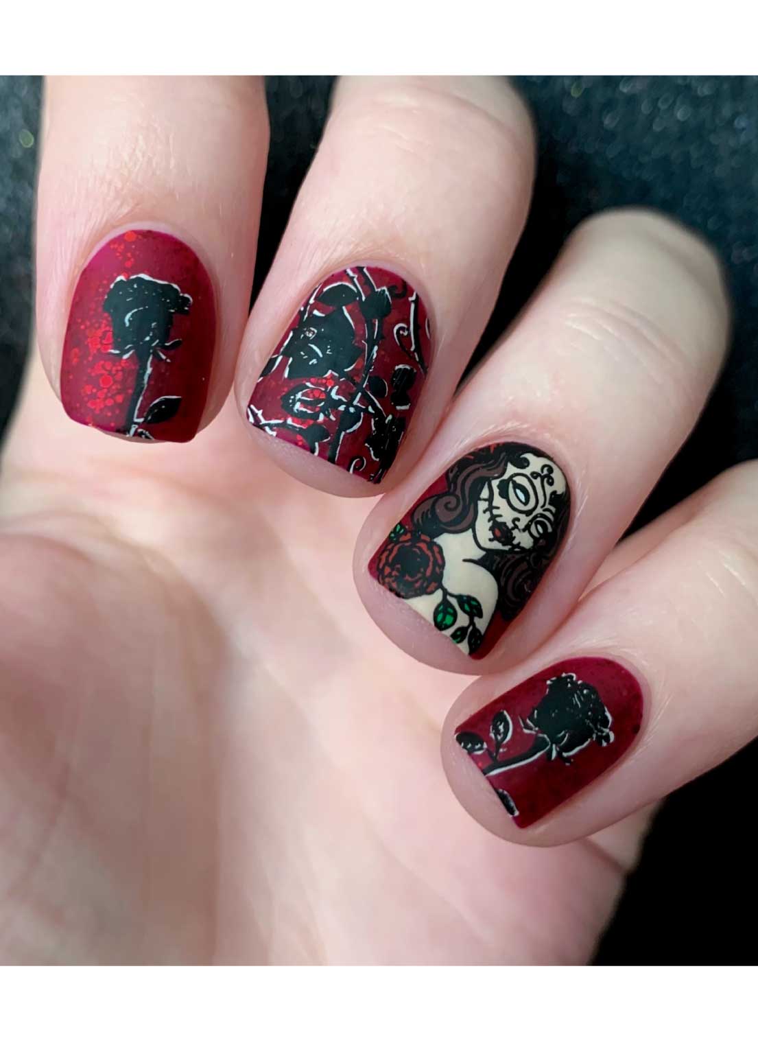 Sugar Skulls-01 - Cordoza Nail Supply