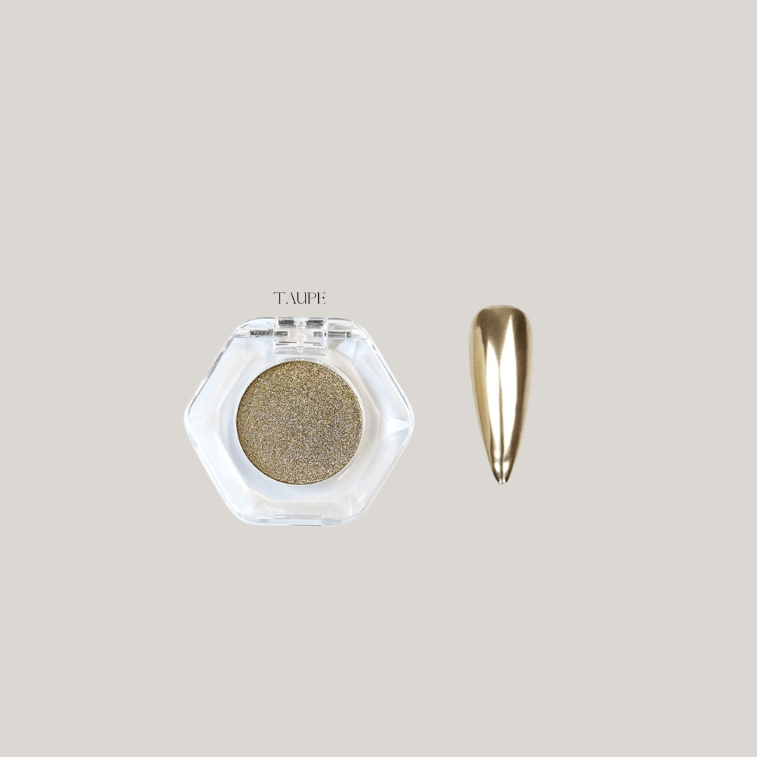 Taupe - CNS Pressed Chrome Pigments - Cordoza Nail Supply