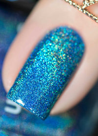 Teal We Meet Again - Holographic Polish - Cordoza Nail Supply