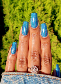 Teal We Meet Again - Holographic Polish - Cordoza Nail Supply