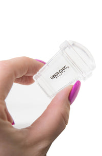 The Rocker: Clear Tall Rectangular Stamper - Cordoza Nail Supply