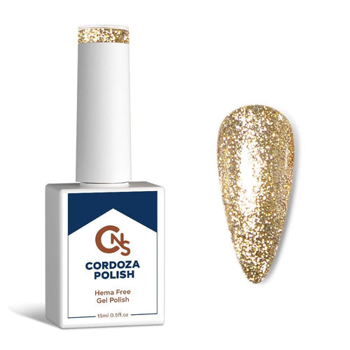 Twinkle Toast - CNS Hema Free Gel Glitter Polish.