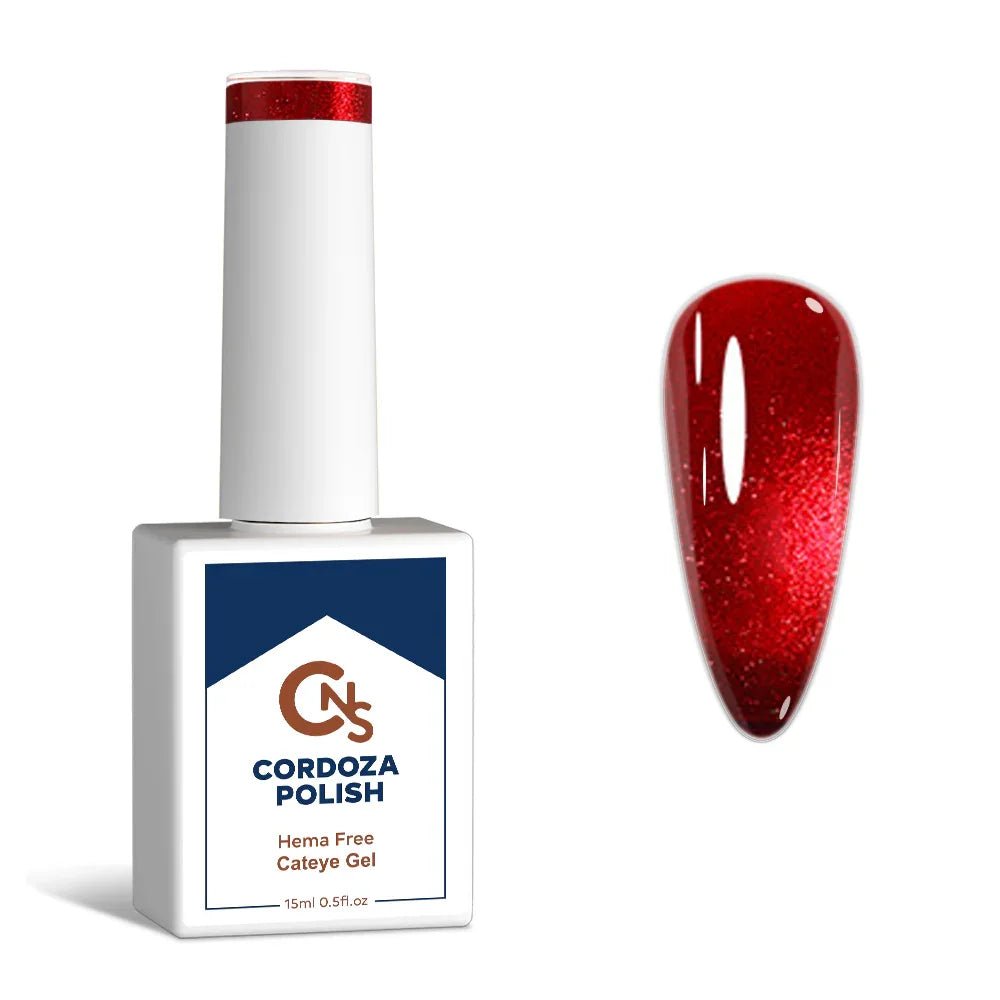 Vampy Red - CNS Hema Free Cateye Gel Polish - Cordoza Nail Supply