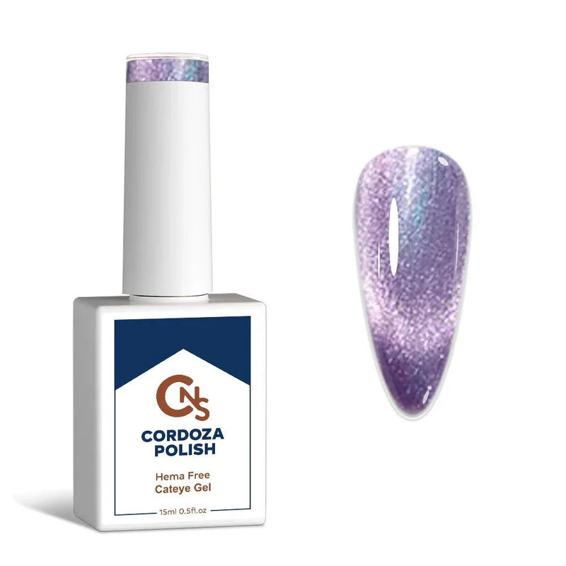 Violet Phase - CNS Hema Free Aurora Cateye Gel Polish - Cordoza Nail Supply