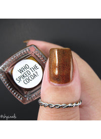 Who Spiked The Cocoa? - Holographic Polish - Cordoza Nail Supply