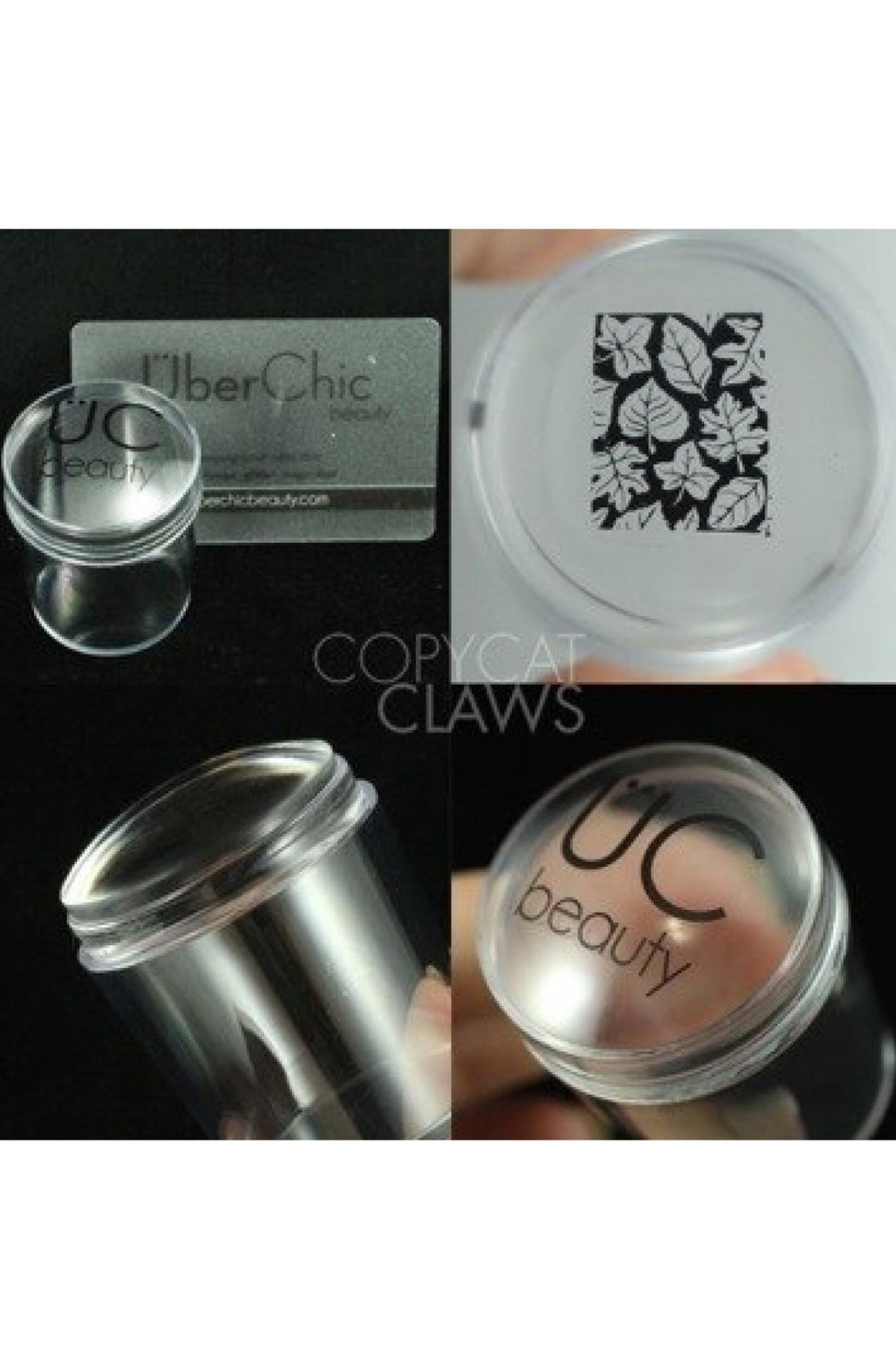 XL Clear Stamper with Clear Tall Holder - Cordoza Nail Supply