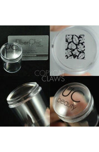 XL Clear Stamper with Clear Tall Holder - Cordoza Nail Supply