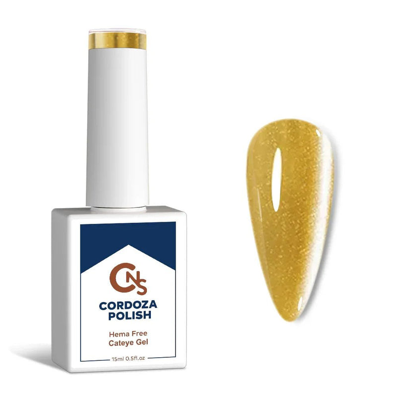 Yellow Stone - CNS Hema Free Cateye Gel Polish - Cordoza Nail Supply