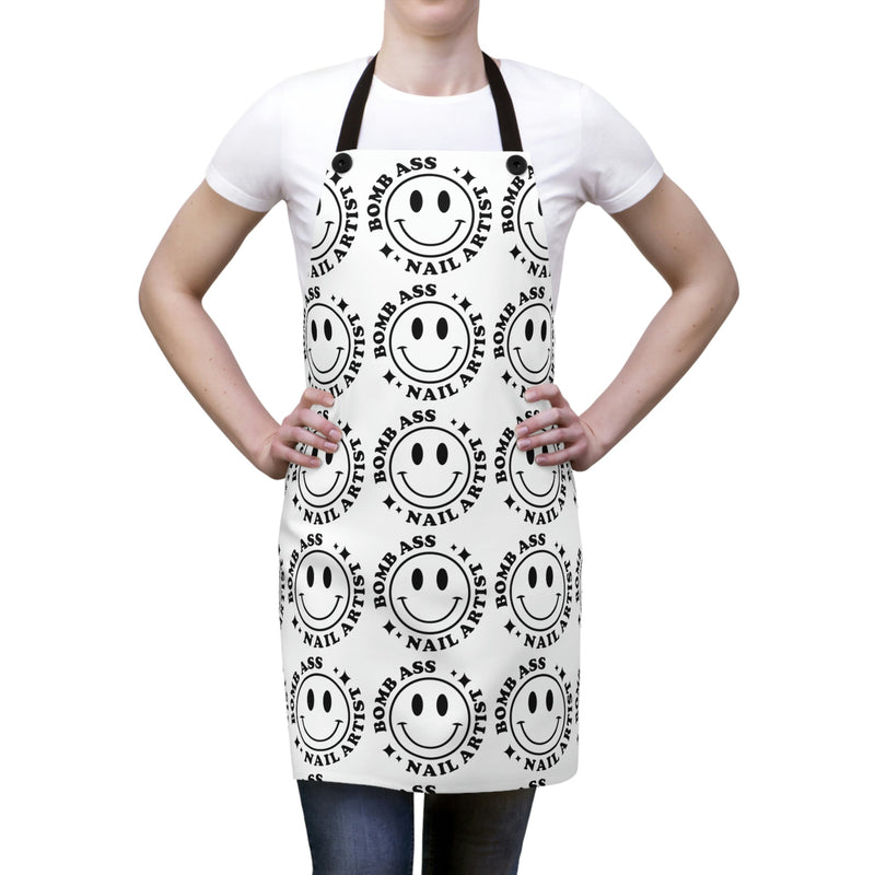 Bomb Ass Nail Artist Button Apron - Cordoza Nail Supply