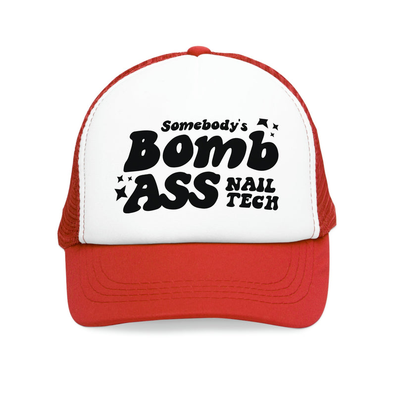 Bomb Ass Nail Tech Mesh Cap - Cordoza Nail Supply