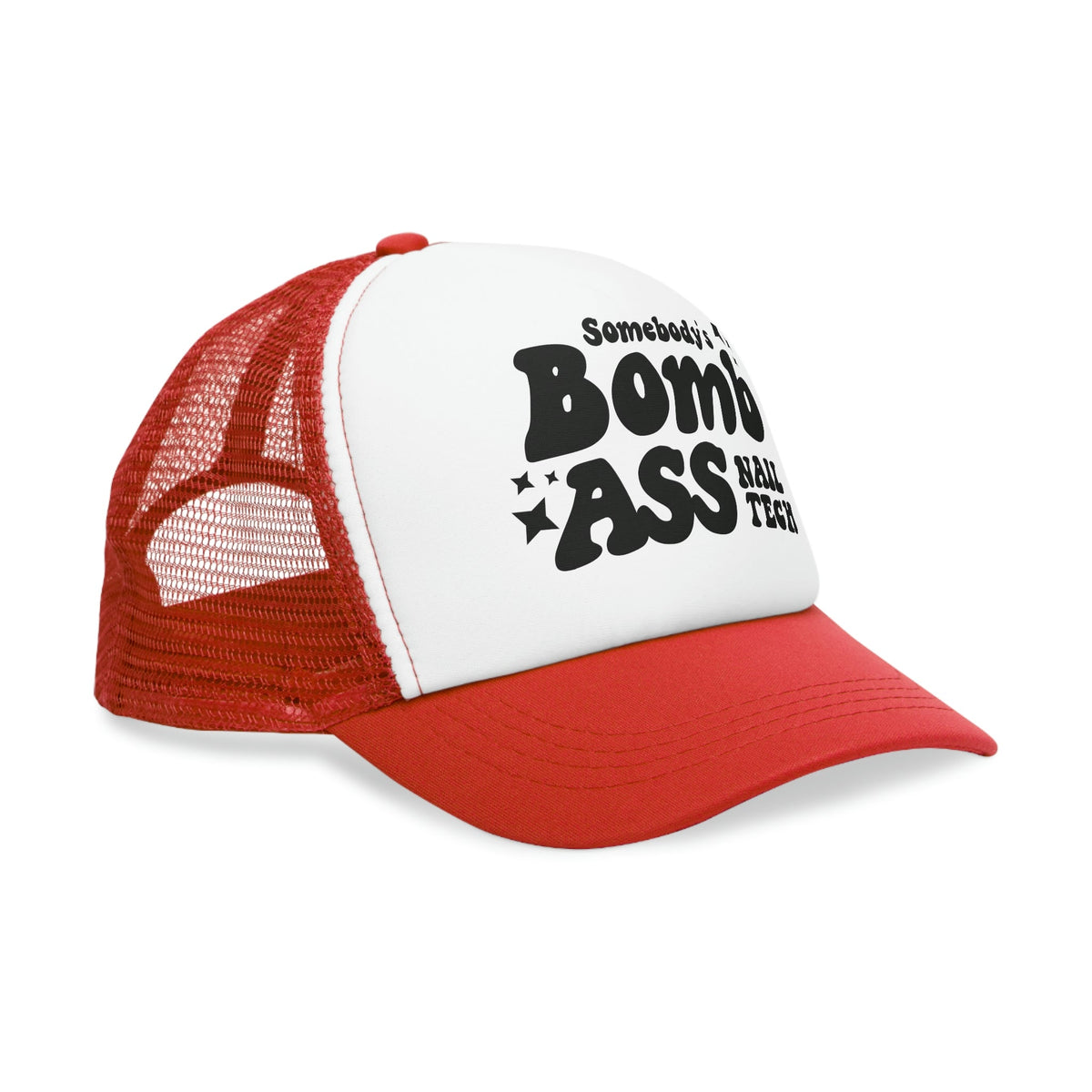 Bomb Ass Nail Tech Mesh Cap - Cordoza Nail Supply
