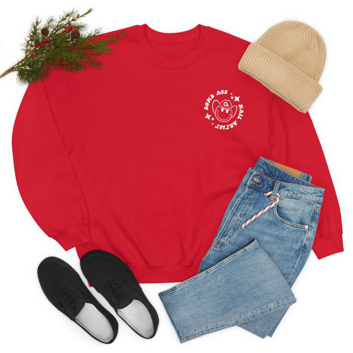 CNS "Bomb Ass Nail Artist" Crewneck Sweatshirt - Cordoza Nail Supply
