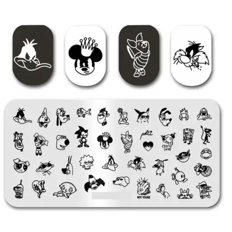 Disney Icon Stamping Plate - Cordoza Nail Supply