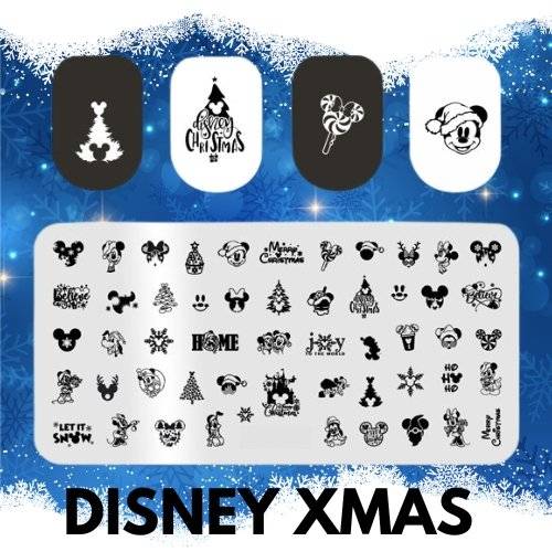 Disney "XMAS" Stamping Plate - Cordoza Nail Supply