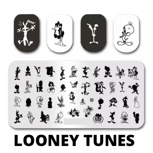 Looney Tunes Plate - Cordoza Nail Supply