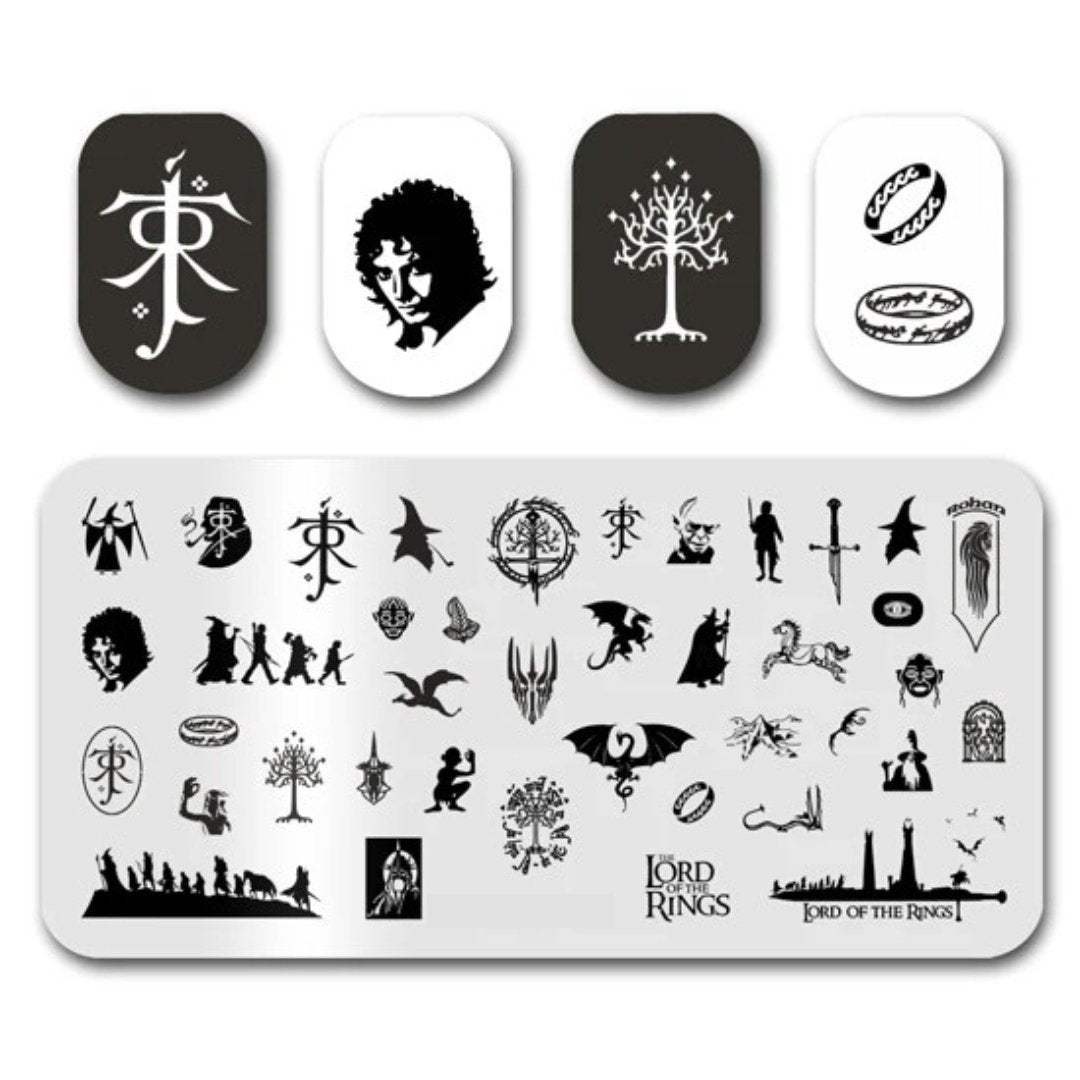 Lord of the Rings Stamping Plate – Cordoza Nail Supply