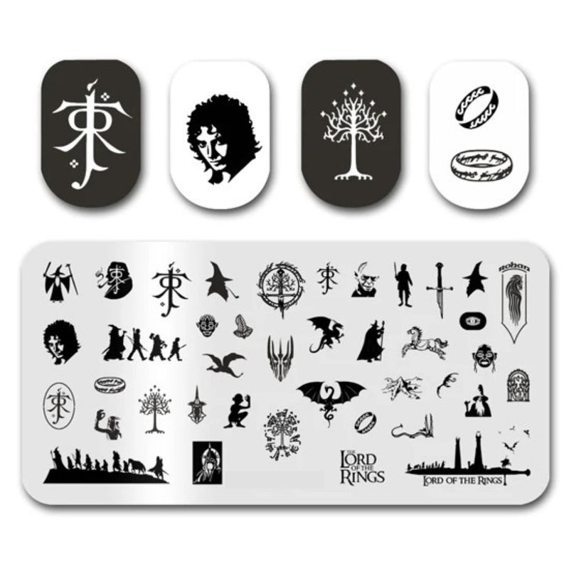 Lord of the Rings Stamping Plate - Cordoza Nail Supply