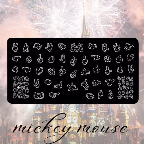 Mickey Mouse Plate - Cordoza Nail Supply