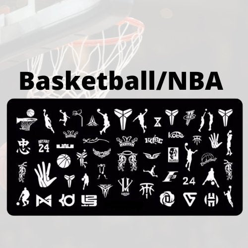 NBA Basketball Plate (preorder) - Cordoza Nail Supply