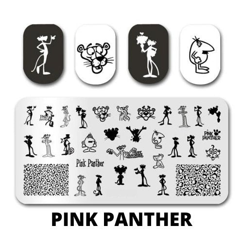 Pink Panther Plate - Cordoza Nail Supply