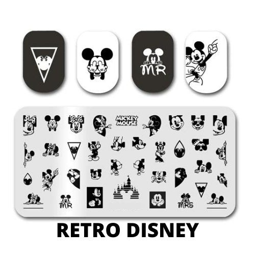 Retro Disney Plate - Cordoza Nail Supply