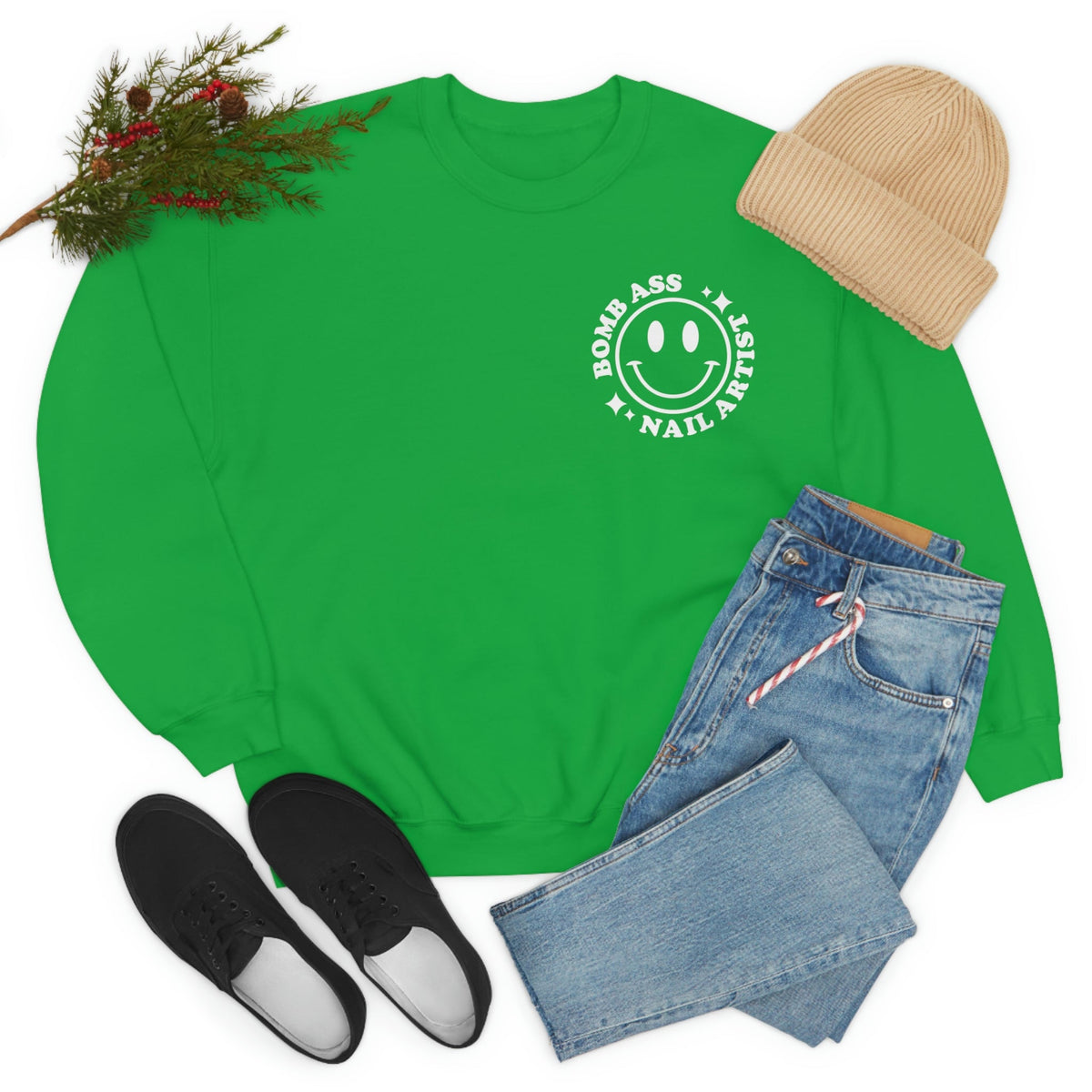 Somebody's Bomb Ass Nail Artist Crewneck Sweatshirt - Cordoza Nail Supply